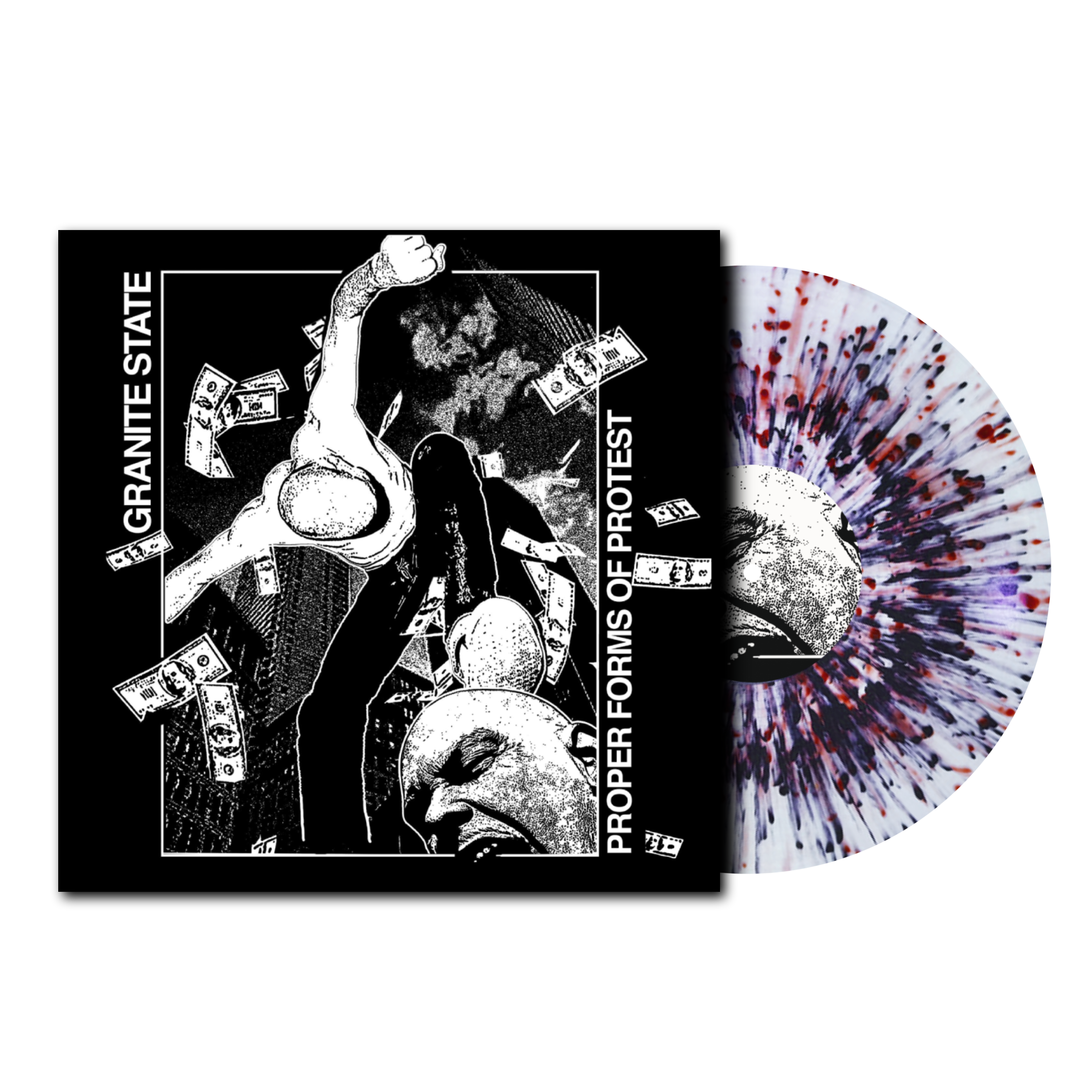 Proper Forms Of Protest Black & Red Splatter