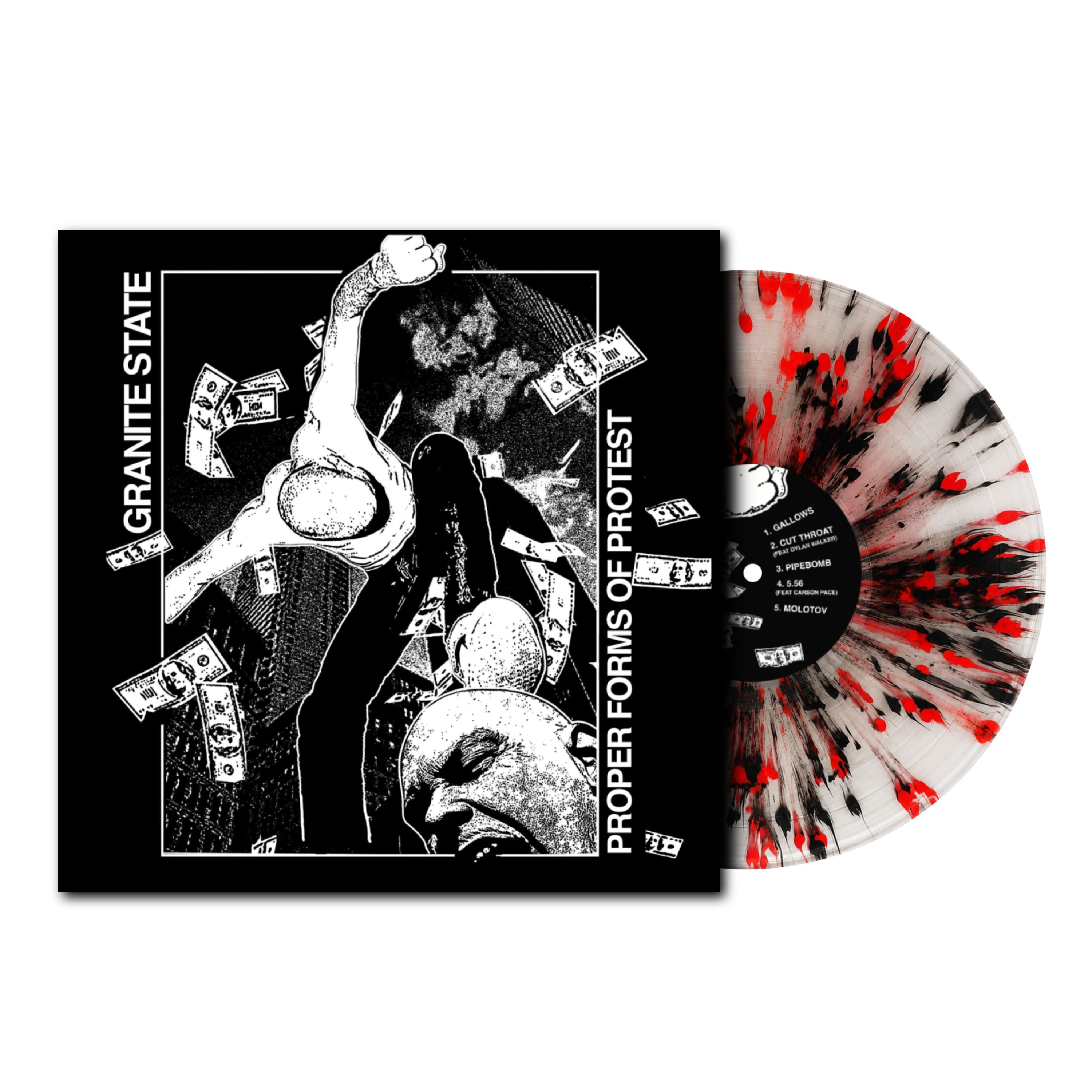 Proper Forms Of Protest Black & Red Splatter
