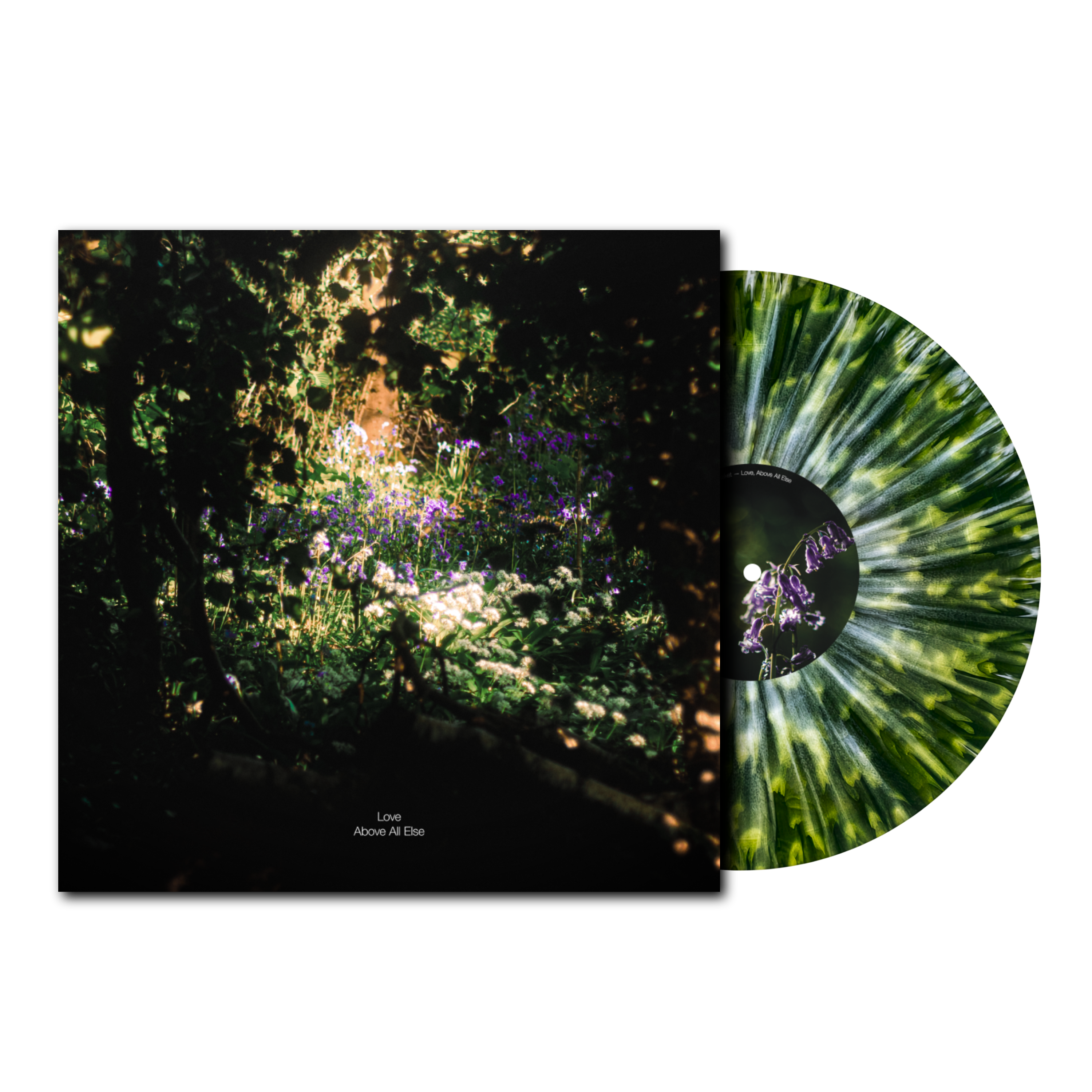 Love Above All Else Green w/ White & Light Green Splatter